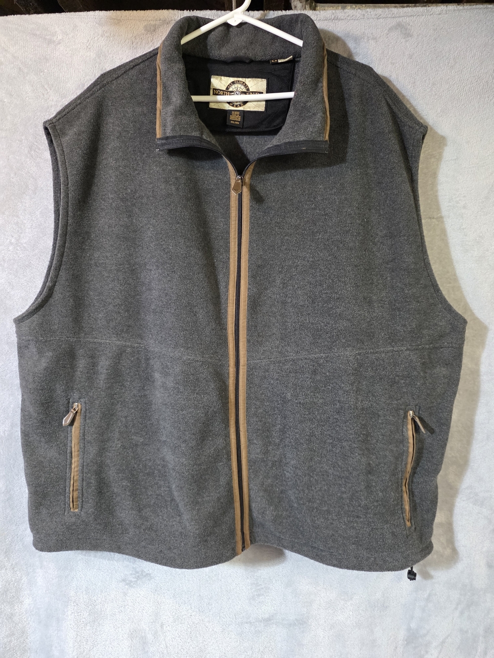 North End All Climate Wear EZEM System Dark Gray Fleece Jacket Full Zip 4XL